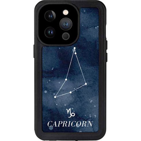 Capricorn Constellation iPhone 15 Pro Waterproof Case